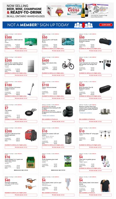 Costco (West, ON & Atlantic Canada) Warehouse Offers  April 14 to May 11