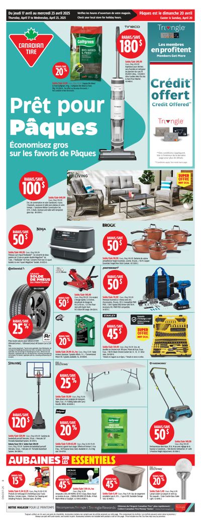 Canadian Tire (QC) Flyer April 17 to 23