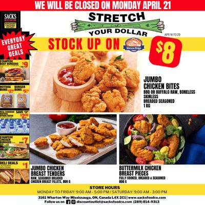 Sacks Food Co. Flyer April 16 to 29 Sacks Food Co. Flyer April 16 to 29