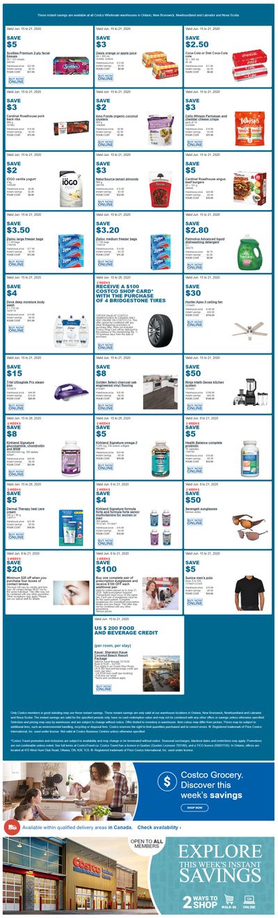 Costco (ON & Atlantic Canada) Weekly Savings June 15 to 21