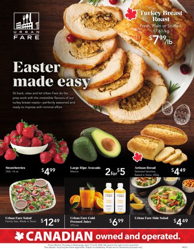 Urban Fare Flyer April 17 to 23 Urban Fare Flyer April 17 to 23