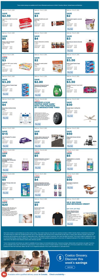 Costco (BC, AB, SK & MB) Weekly Savings June 15 to 21
