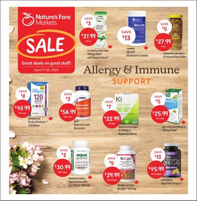 Nature's Fare Markets Flyer April 17 to 30 Nature's Fare Markets Flyer April 17 to 30