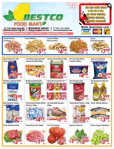 BestCo Food Mart (Etobicoke) Flyer April 18 to 24