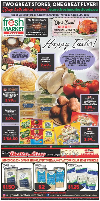 Fresh Market Foods Flyer April 18 to 24 Fresh Market Foods Flyer April 18 to 24