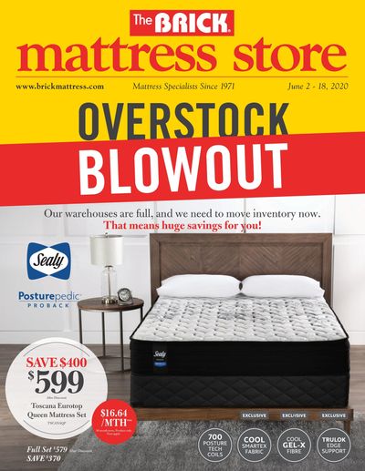 The Brick Mattress Store Flyer June 2 to 18