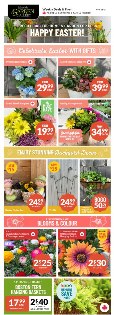 Lakeside Garden Gallery Flyer April 18 to 24