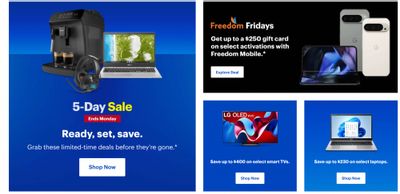 Best Buy Canada: Five Day Sale + Save up to $400 on Select Smart TVs + More