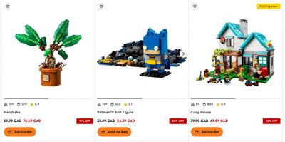 LEGO Canada Easter Sale: Save up to 40% on Select Sets LEGO Canada Easter Sale: Save up to 40% on Select Sets