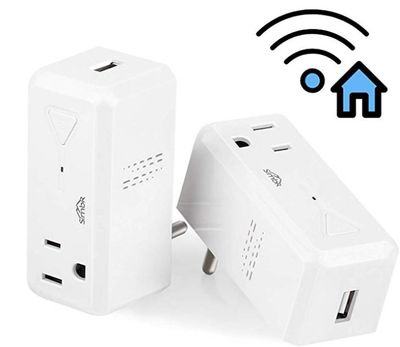 SIMBR Wi-Fi Smart Plug Mini Outlet, Work with Alexa and Google Home, Mini Plug 1.5'' Wide with 2.1A USB Charge Port,No Hub Required,FCC Listed(2 Pack) For $29.99 At Amazon Canada