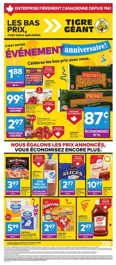 Tigre Géant Flyer April 23 to 29