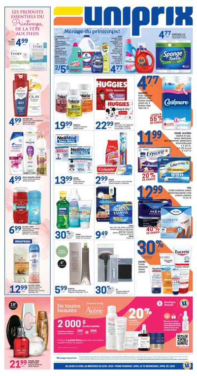 Uniprix Flyer April 24 to 30 Uniprix Flyer April 24 to 30