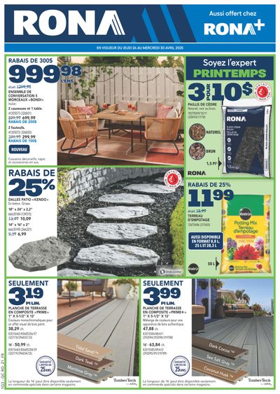 Rona & Rona+ (QC) Flyer April 24 to 30