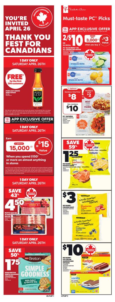 Loblaws (ON) Flyer April 24 to 30 Loblaws (ON) Flyer April 24 to 30