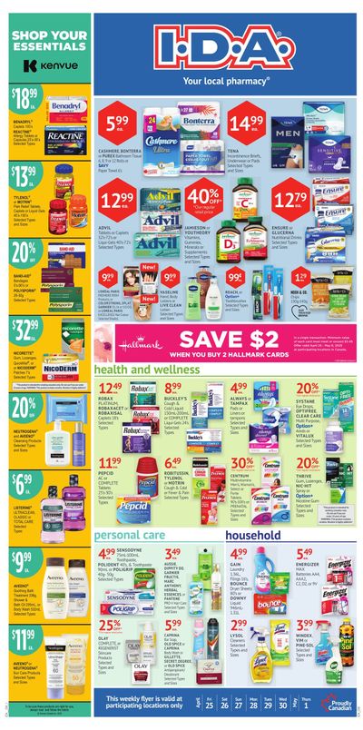 I.D.A. Flyer April 25 to May 1