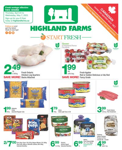 Highland Farms Flyer April 24 to May 7