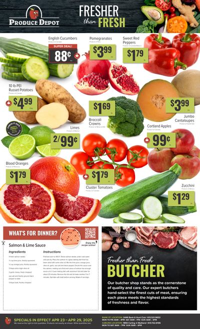 Produce Depot Flyer April 23 to 29