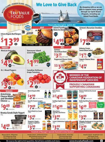 Tru Value Foods Flyer April 23 to 29