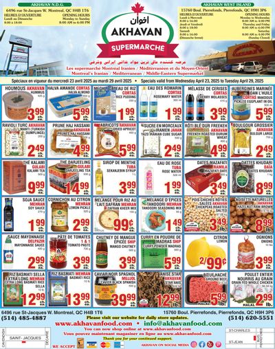 Akhavan Supermarche Flyer April 23 to 29 Akhavan Supermarche Flyer April 23 to 29