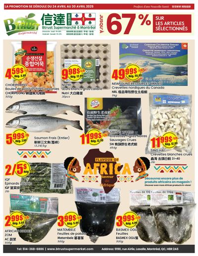 Btrust Supermarket (Montreal) Flyer April 24 to 30