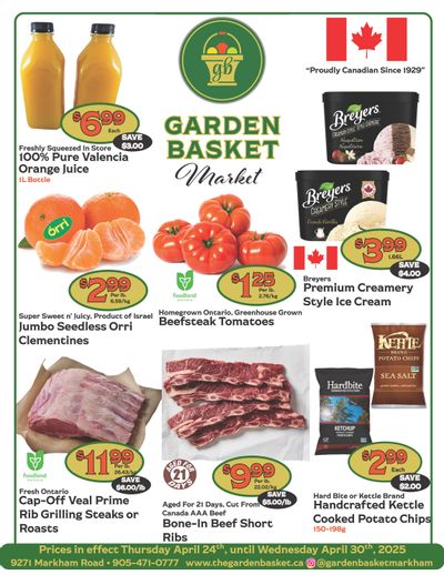 The Garden Basket Flyer April 24 to 30