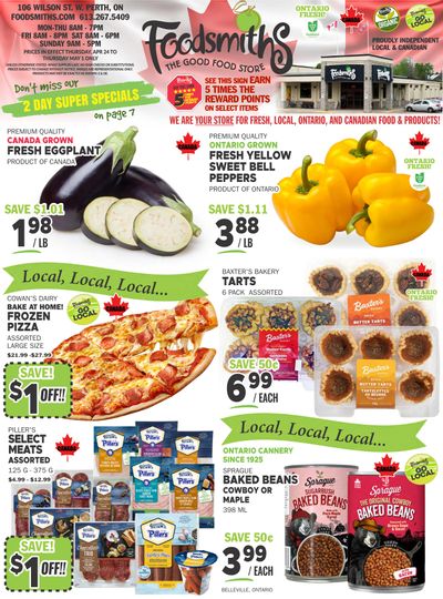 Foodsmiths Flyer April 24 to May 1 Foodsmiths Flyer April 24 to May 1