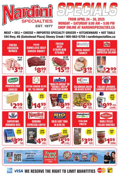 Nardini Specialties Flyer April 24 to 30