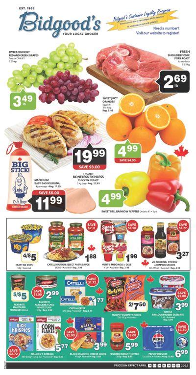 Bidgood's Flyer April 24 to 30