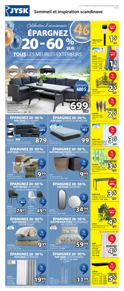 JYSK (QC) Flyer April 24 to 30