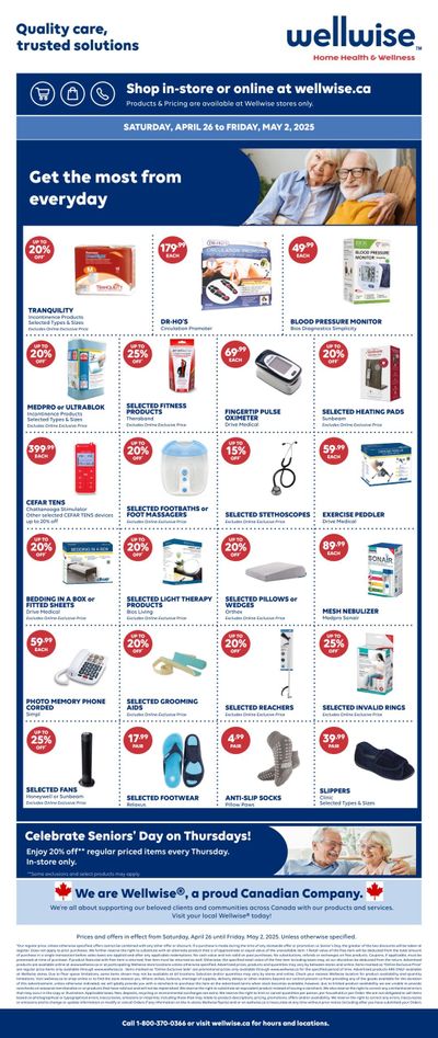 Wellwise By Shoppers Flyer April 25 to May 1
