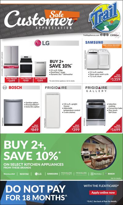 Trail Appliances (AB & SK) Flyer April 24 to 27