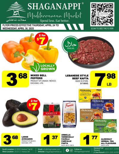 Shaganappi Mediterranean Market Flyer April 24 to 30