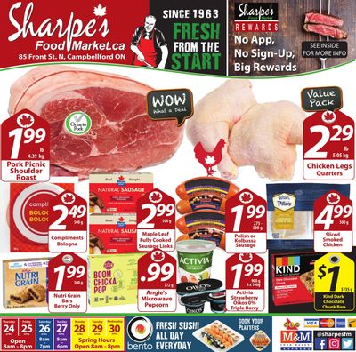 Sharpe's Food Market Flyer April 24 to 30 Sharpe's Food Market Flyer April 24 to 30