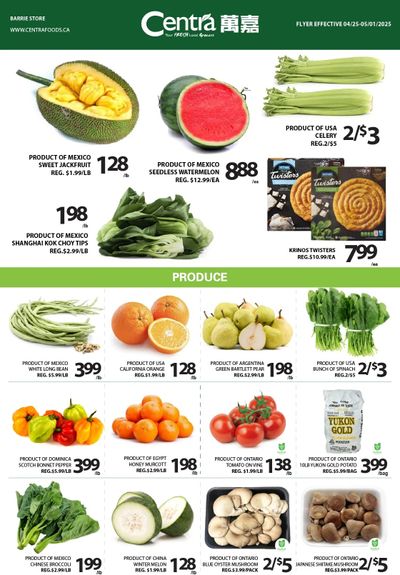Centra Foods (Barrie) Flyer April 25 to May 1