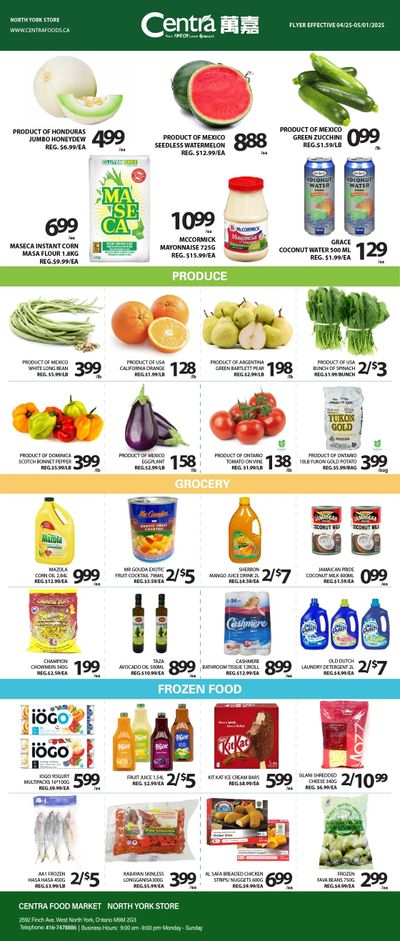 Centra Foods (North York) Flyer April 25 to May 1 Centra Foods (North York) Flyer April 25 to May 1