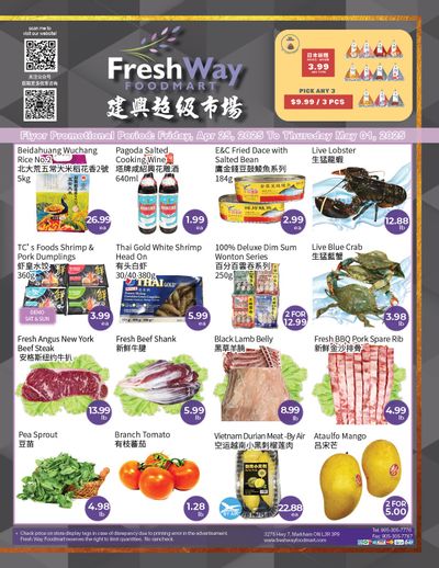 FreshWay Foodmart Flyer April 25 to May 1