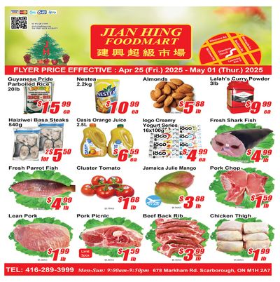 Jian Hing Foodmart (Scarborough) Flyer April 25 to May 1