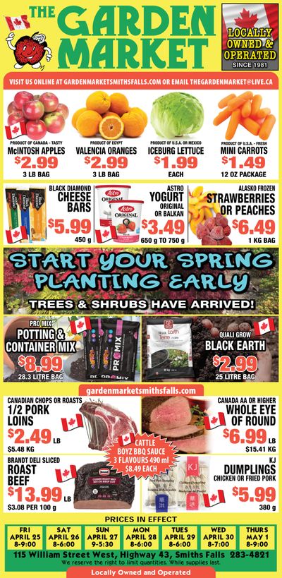 The Garden Market Flyer April 25 to May 1