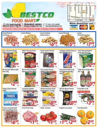 BestCo Food Mart (Etobicoke) Flyer April 25 to May 1