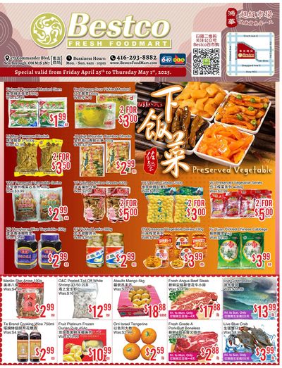 BestCo Food Mart (Scarborough) Flyer April 25 to May 1 BestCo Food Mart (Scarborough) Flyer April 25 to May 1