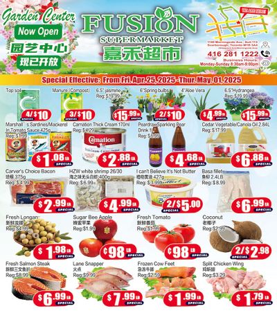 Fusion Supermarket Flyer April 25 to May 1