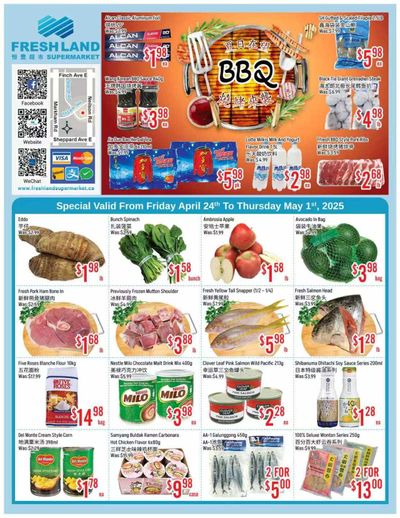 FreshLand Supermarket Flyer April 25 to May 1