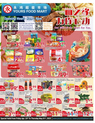 Yours Food Mart Flyer April 25 to May 1