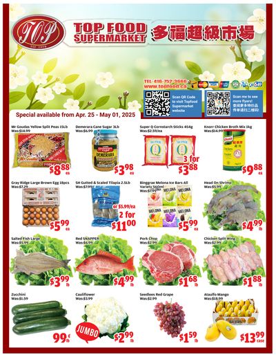 Top Food Supermarket Flyer April 25 to May 1 Top Food Supermarket Flyer April 25 to May 1