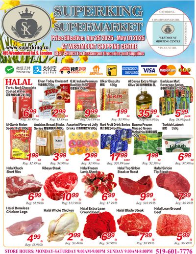 Superking Supermarket (London) Flyer April 25 to May 1