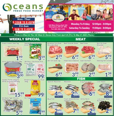 Oceans Fresh Food Market (Brampton) Flyer April 25 to May 1