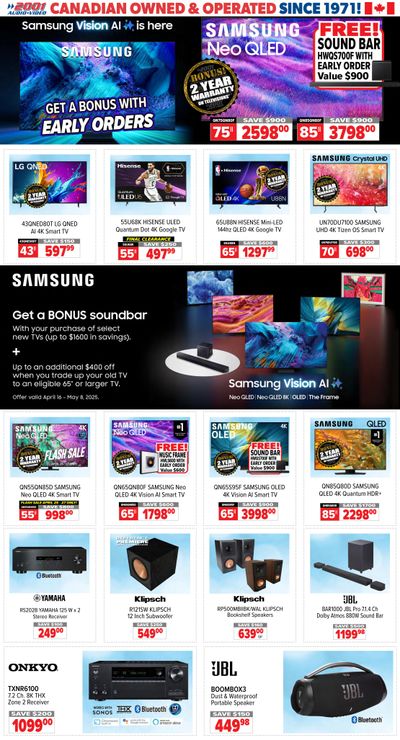 2001 Audio Video Flyer April 25 to May 1 2001 Audio Video Flyer April 25 to May 1