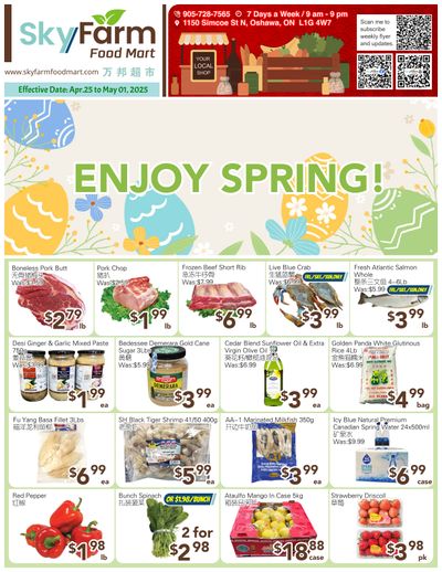 Sky Farm Food Mart Flyer April 25 to May 1