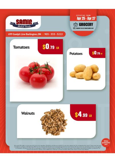 Samir Supermarket Flyer April 25 to 27