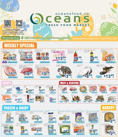 Oceans Fresh Food Market (Mississauga) Flyer April 25 to May 1
